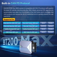 2026 MUCAR BT200 MAX Full System Car AI Diagnostic Tool OBD2 Scanner All Free