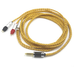 16 Core OCC 24k Gold Plated Earphone Cable For Sennheiser HD580 HD600 HD650 HDxx