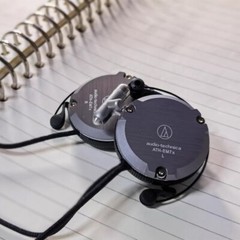 Original Audio-Technica ATH-EM7X Adjustable Aluminum Clip-On Headphones