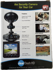 Car Camera Clear Dash 360 Pivot HD 32GB Memory Card Security 2.5 Screen NEW