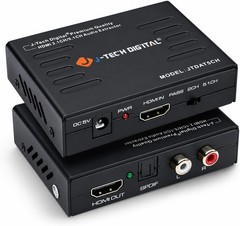 J-Tech Digital Premium Quality 4k HDMI to HDMI + Audio (SPDIF + RCA Stereo) A…