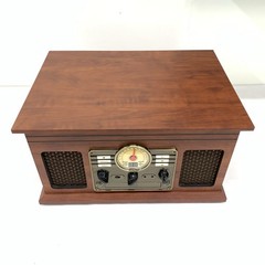 Victrola VTA-200B 6-in-1 Bluetooth Turntable Record Player CD Radio AUX – Works