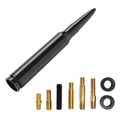 Bullet Style 0.5 Cal Short Black Antenna Mast Power for DODGE RAM &RAM 2009-2023