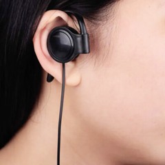 Ear Hook Listen Only Earpiece 3.5mm Jack Single Side Headset Headphone Earphone