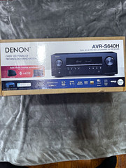Denon AVR-S640H 5.2CH 4K A/V Receiver Wi-Fi Bluetooth Alexa Black