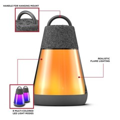 ION Luma Duo Lantern Bluetooth Speaker Pair (2 Speaker) –360° Sound, Multi-Color