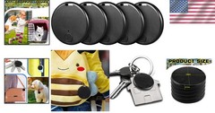 5-in-1 Waterproof GPS Trackers – Key Finder Locator for Pets, Bags, and Luggage