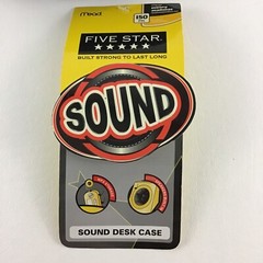 Mead Five Star Sound Desk Case Built In Amplifier Speaker Storage Kick Stand NEW