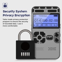 Rechargeable LCD Digital Audio Sound Voice Recorder Dictaphone MP3 Player