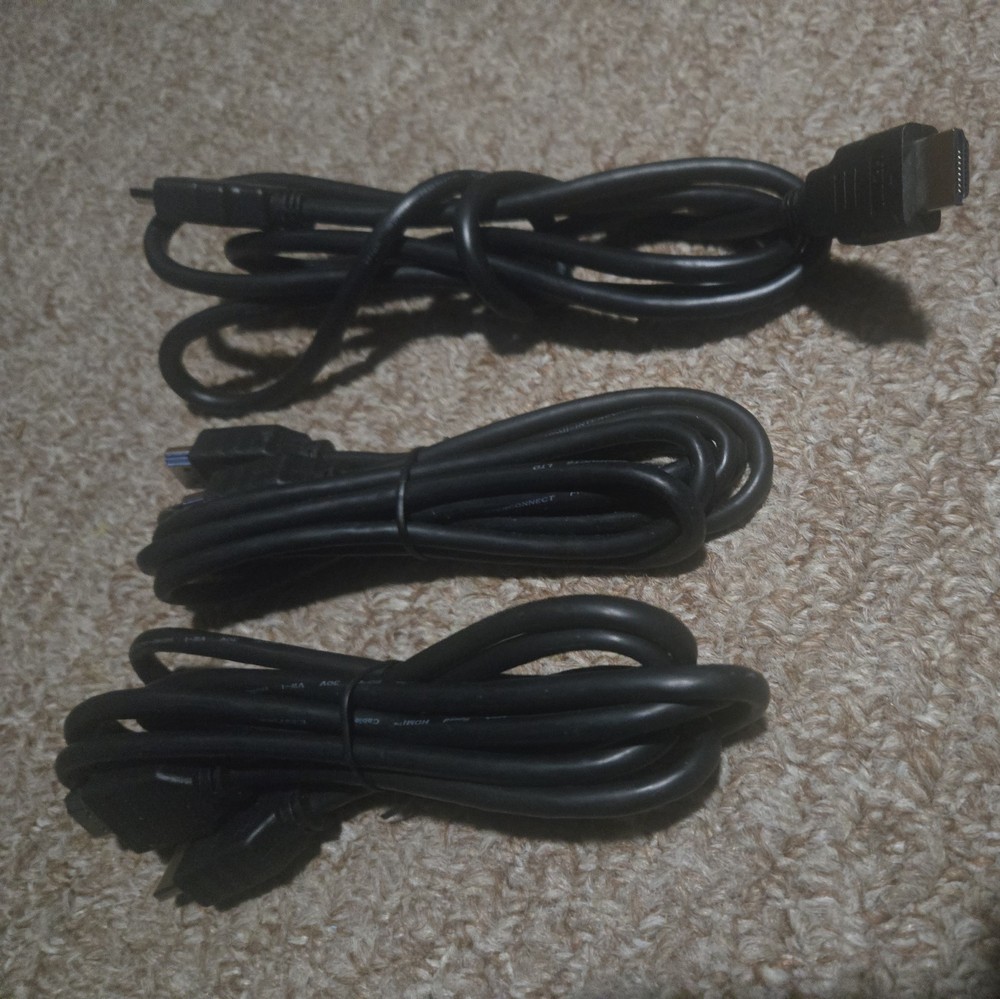 3 HDMI Cables 4K High Speed Cord 5 FT