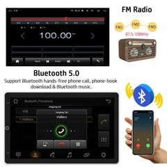 Android 15 Carplay Double 2DIN Rotatable 10.1″ Touch Screen Car Stereo Radio GPS