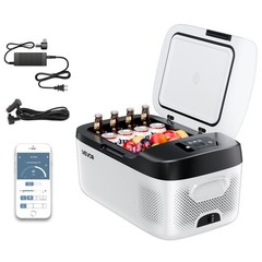 VEVOR Car Refrigerator 16QT/15L Compressor Electric Cooler Fridge 12/24V for Car