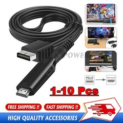 HDMI Adapter Cable Lot Fit For Sony PS1 PS2 Game Console Audio Video Converter