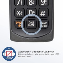 Panasonic Expandable Cordless Phone System Answering Machine 5 Handsets Black