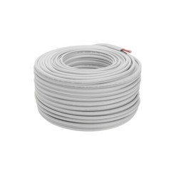 RG59 Siamese Coaxial Cable 20AWG 18/2 CCTV/Security Camera Wire 250FT White