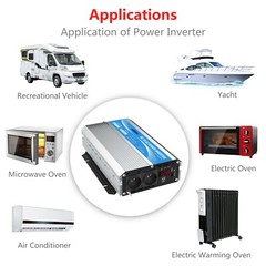 GIANDEL Power Inverter 2000 Watts DC 12V to AC 230V 240V with Dual FR Sockets