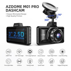 AZDOME Dual Lens Dash Cam ADAS 1080P FrontRear Car DVR Driving Recorder G-Sensor