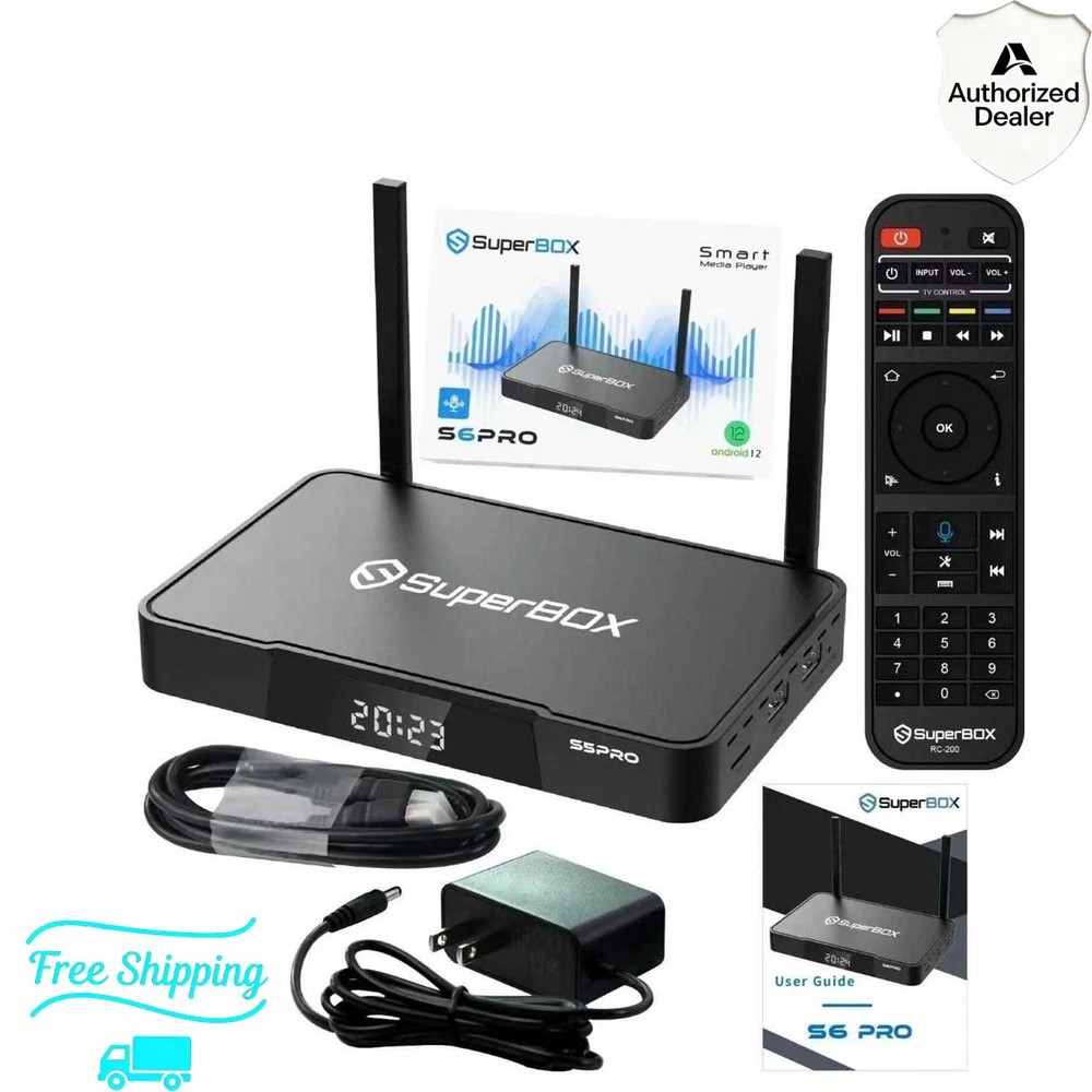 SuperBox S6 Pro Authorized Distributor with 100% Free Shipping Message To Me