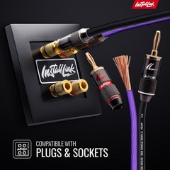 12 AWG Gauge Speaker Wire Cable (OFC) Stereo, Car or Home Theater (30 Feet)