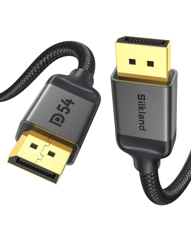 54Gbps DisplayPort 2.1 Cable 15FT, DP 2.1 Cable [16K30Hz, 10K60Hz, 8K120Hz, 4…