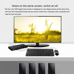 4k 60Hz 4×1 KVM HDMI Multi-viewer 2 3 4 Quad Screen Display Video Converter PIP