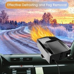 1200W Heater Portable Heating & Fan Defroster Demister for Car Truck DC 12V/24V