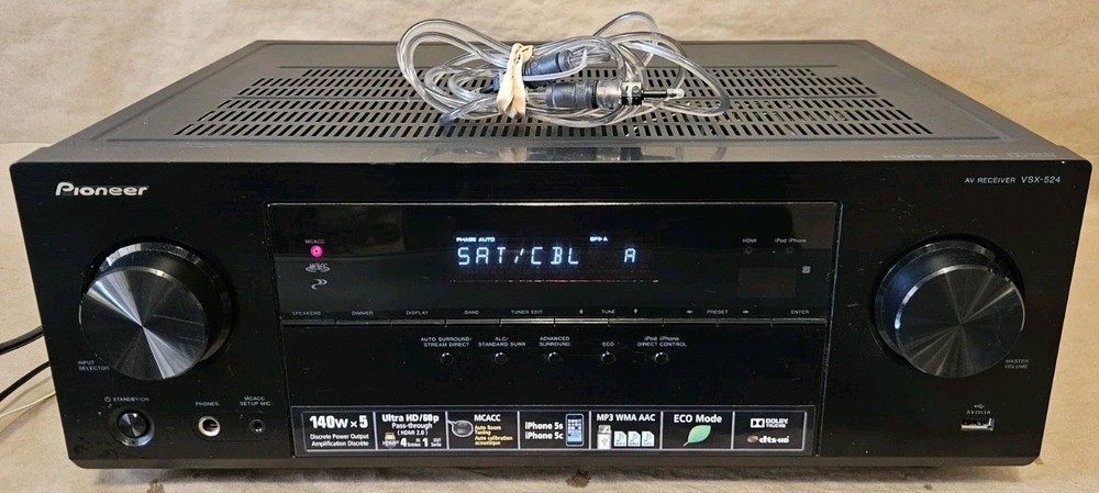 Pioneer VSX-523 – 5.1 Ch 4K UHD HDMI Home Theater Surround Sound Receiver Stereo