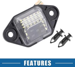 6500K White LED License Plate Light Assembly 3528SMD for E-150 E-250 2003-2014 A
