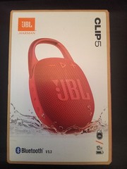 JBL Clip 5 Portable Bluetooth Speaker, Waterproof Dustproof, Red