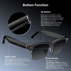 AI Smart Glasses Gradient Lenses Men Women With 8MP Camera 4K HD Video Recorde