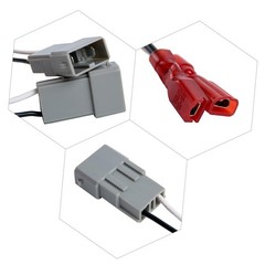 2 Pairs (4 Pack) Car Speaker Connector Harnesses for 1990-Up Honda and Acura