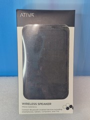 Ativa Fabric-Covered Wireless Speaker : Black