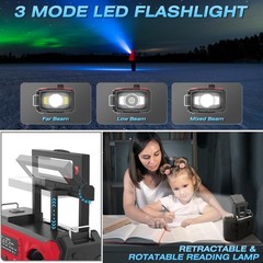 Emergency Solar Hand Crank Weather Radio 10000mAh Power Bank Charger Flash Light