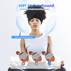 Sleep Headphones Bluetooth 6.0 Headband, 3-IN-1 Sleeping Headband Headphones for