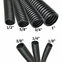 1/8″ 1/4″ 3/8″ 1/2″ 5/8″ 3/4″ 1″) 1 – 100 FT Split Wire Loom Conduit Tubing LOT