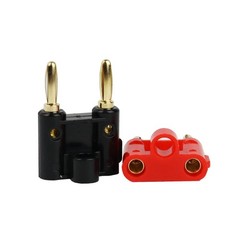 10PCS Dual Banana Plugs 4mm Gold Speaker Connector for Amp Safe Reliable