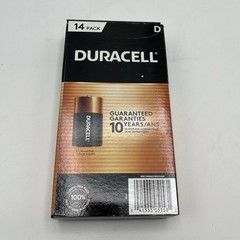Duracell CopperTop Alkaline D Batteries 14 Pack Exp 2035 – Open Box