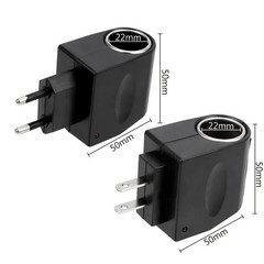 AC 220V To DC 12V Auto Accessories Converter EU US Plug Interior Parts Black Car