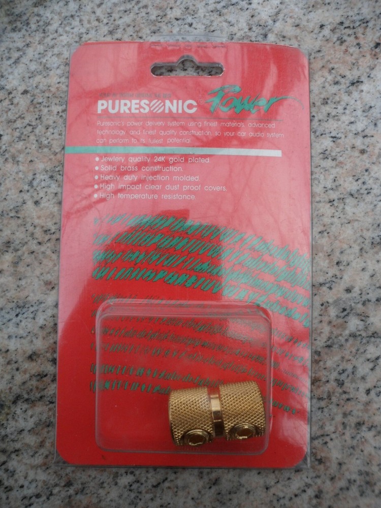 Puresonic Power Car Audio Delivery System Jewlery Quality 24 ct Gold Plated 6320