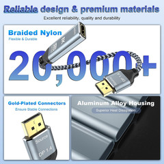 8K Displayport 1.4 to HDMI 2.1 Adapter 8K 60Hz / 4K 120Hz Unidirectional DP