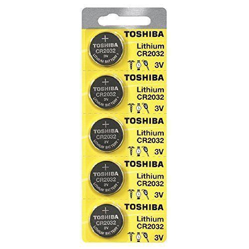 5 x New Original Toshiba CR2032 CR 2032 3V LITHIUM BATTERY BR2032 DL2032-EX2030