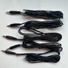 5X repair Replacement Speaker Bare Wire cable With 3.5mm Plug to Stripped Ends