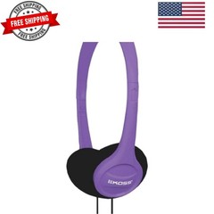 Portable On-Ear Headphone with Adjustable Headband – Violet