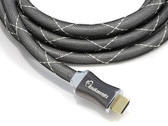 KnuKonceptz Silver Plated 24 Gauge OFC HDMI Cable v1.4 8′ Ethernet 4k x 2k 3D 2M