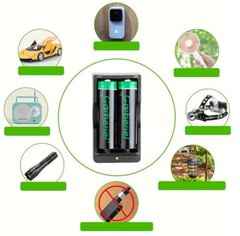 【NEW】2/4/8 RECHARGEABLE HIGH CAPACITY BUTTON TOP LI-ION BATTERIES 3.7V 3000MAH