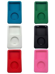 Silicone Case for Apple iPod Classic 5th / 6th / 7th Thin – Solid Colors Black