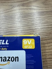 PKCELL 9V Battery 10 Pack Carbon Zinc 6F22 Household Use