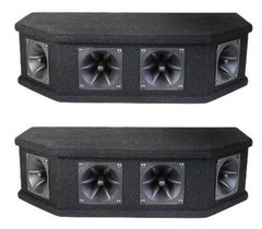 DJ Tweeter Speakers Loaded 6 Piezo Horns PA Pro Audio Cabinets PAIR NEW 2