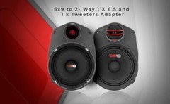 DS18 MP69 High Density Abs 6×9 to 2- Way 1 X 6.5 and 1 x Tweeters Adapter Single