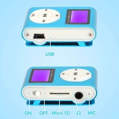 Clip On MP3 Music Player With Digital LCD Screen Mini Clip Support 32GB Micro SD